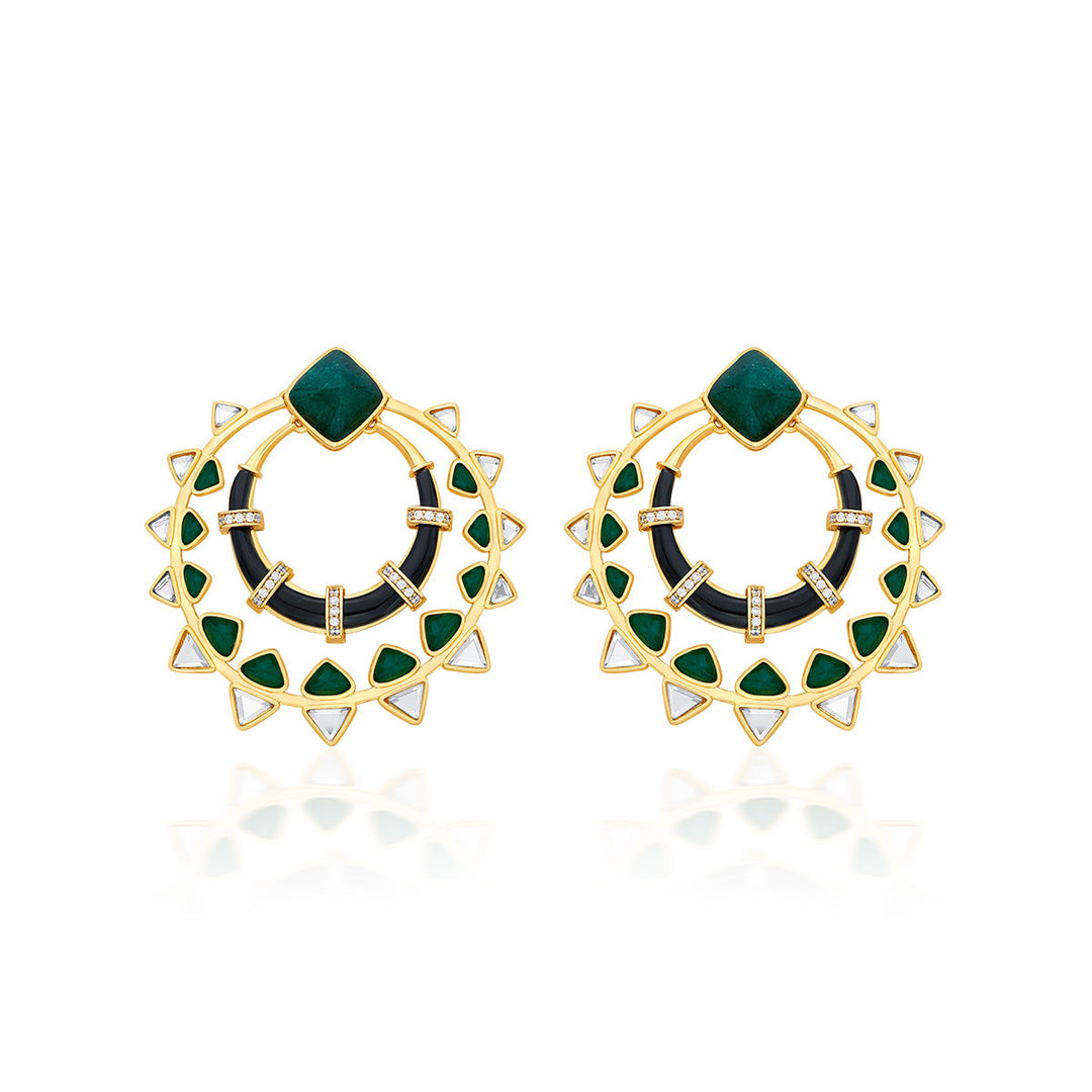 Begum Haute Evergreen Chandbalis - Isharya | Modern Indian Jewelry
