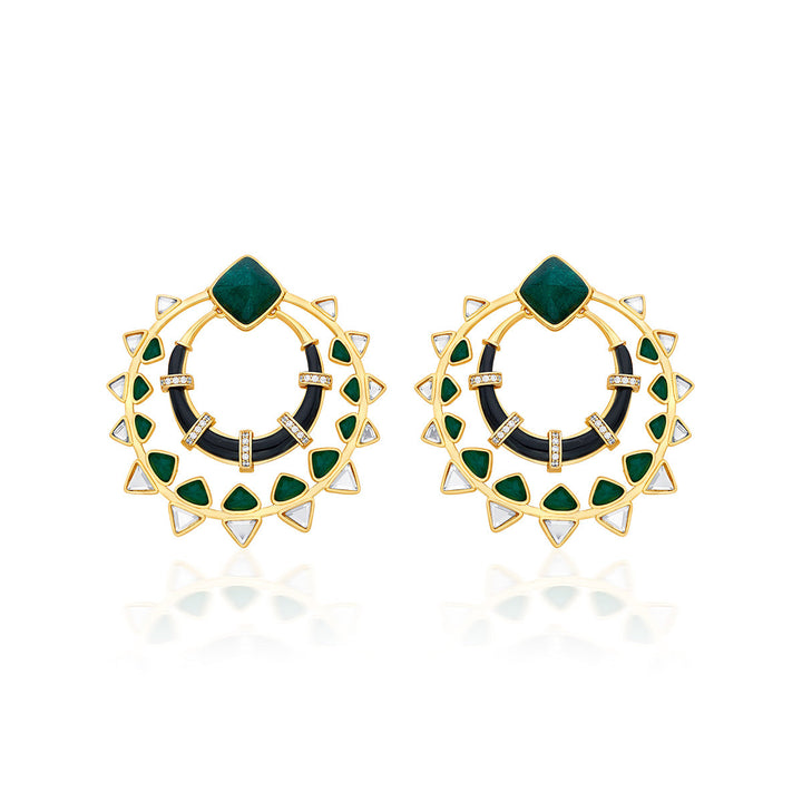Begum Haute Evergreen Chandbalis - Isharya | Modern Indian Jewelry