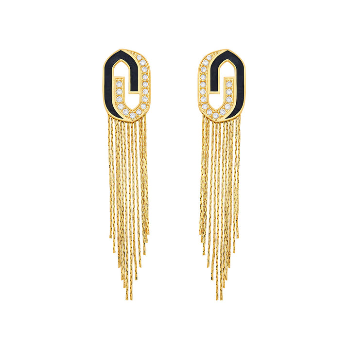 Just Jamiti Art Deco Tassel Earrings