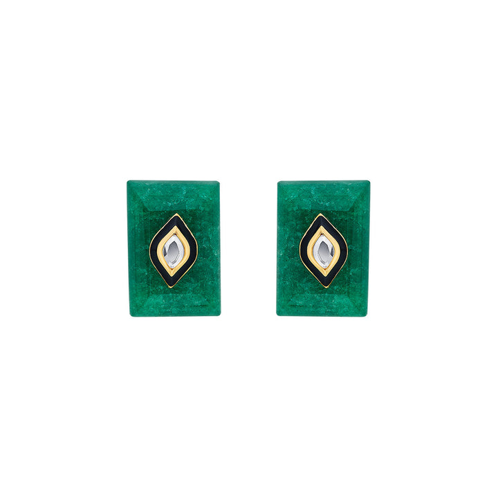 Begum Haute Evergreen Baroque Studs - Isharya | Modern Indian Jewelry