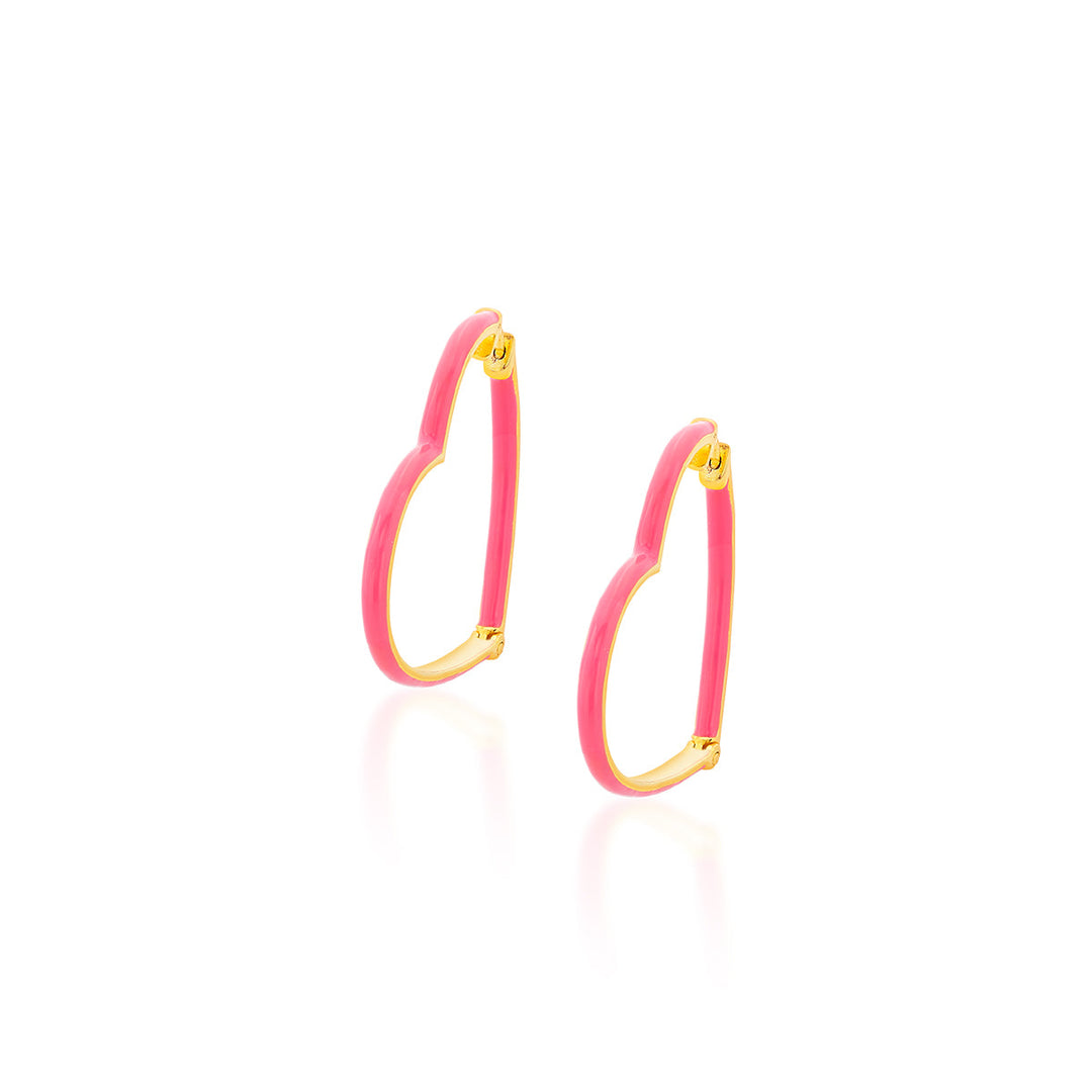 Heart Retro Earrings - Isharya | Modern Indian Jewelry