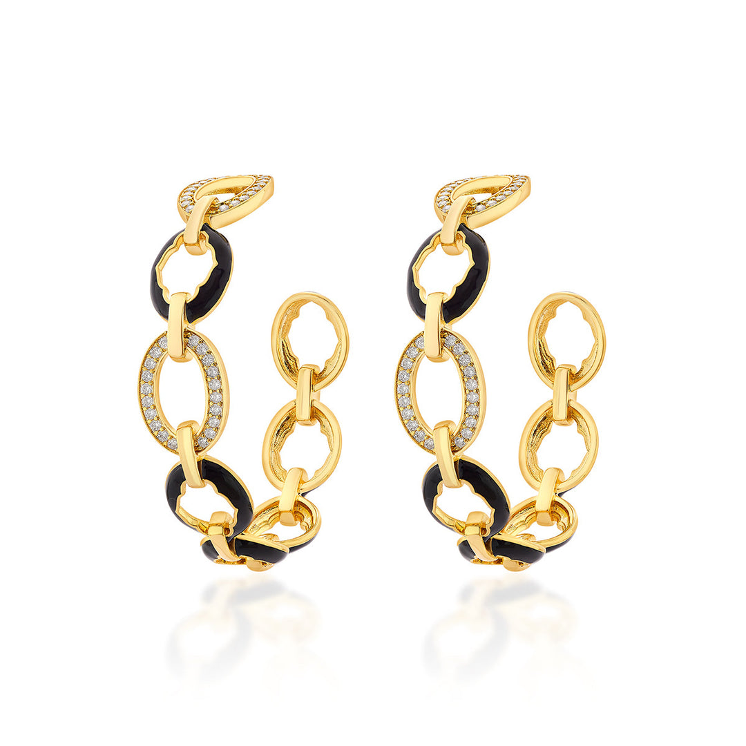 Sliving Hoop Earrings - Isharya | Modern Indian Jewelry