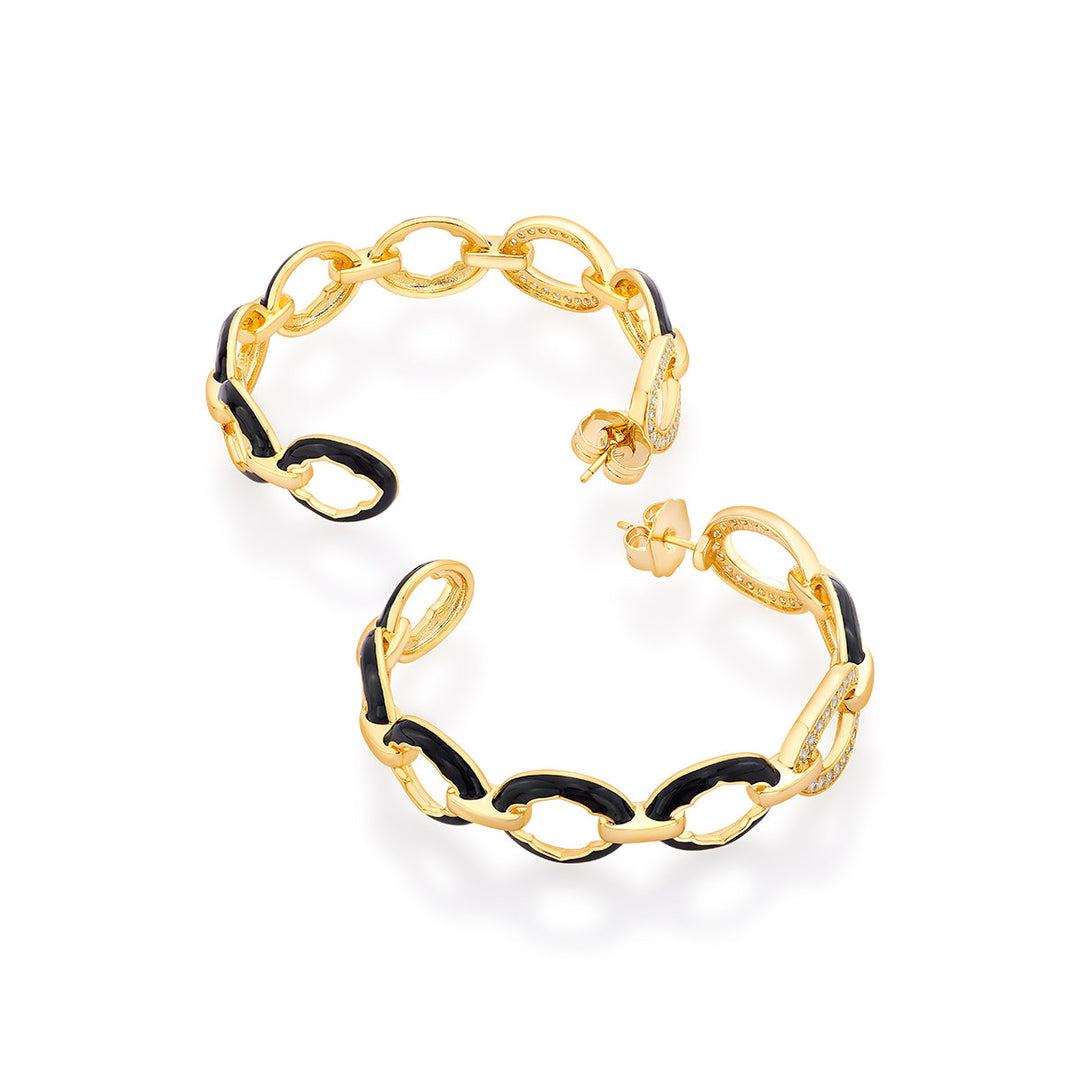 Sliving Hoop Earrings - Isharya | Modern Indian Jewelry