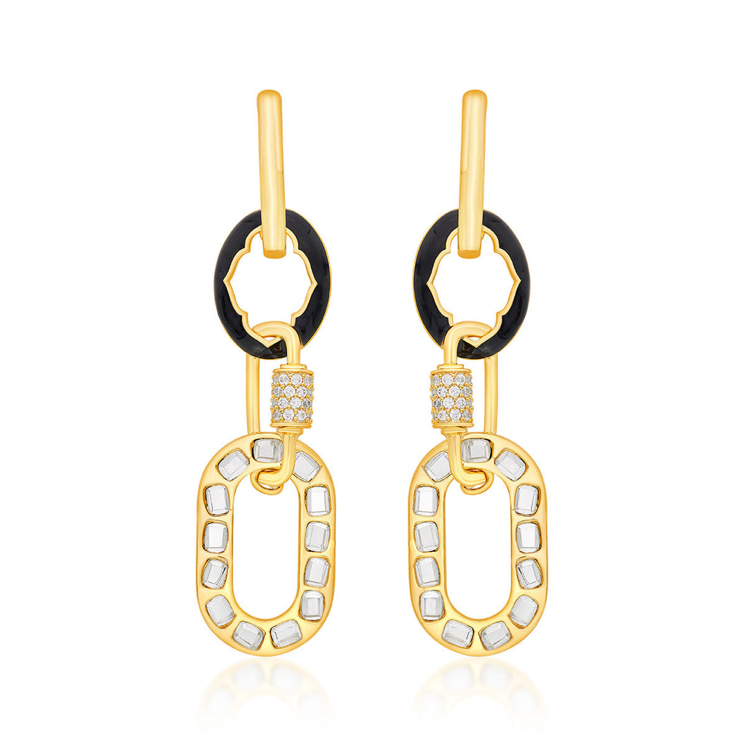 Sliving Link Earrings - Isharya | Modern Indian Jewelry