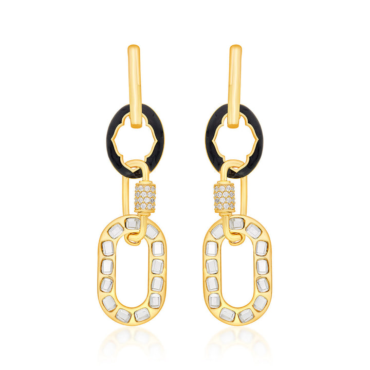 Sliving Link Earrings - Isharya | Modern Indian Jewelry