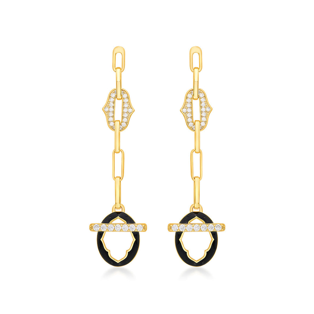 Sliving Long Drop Earrings - Isharya | Modern Indian Jewelry