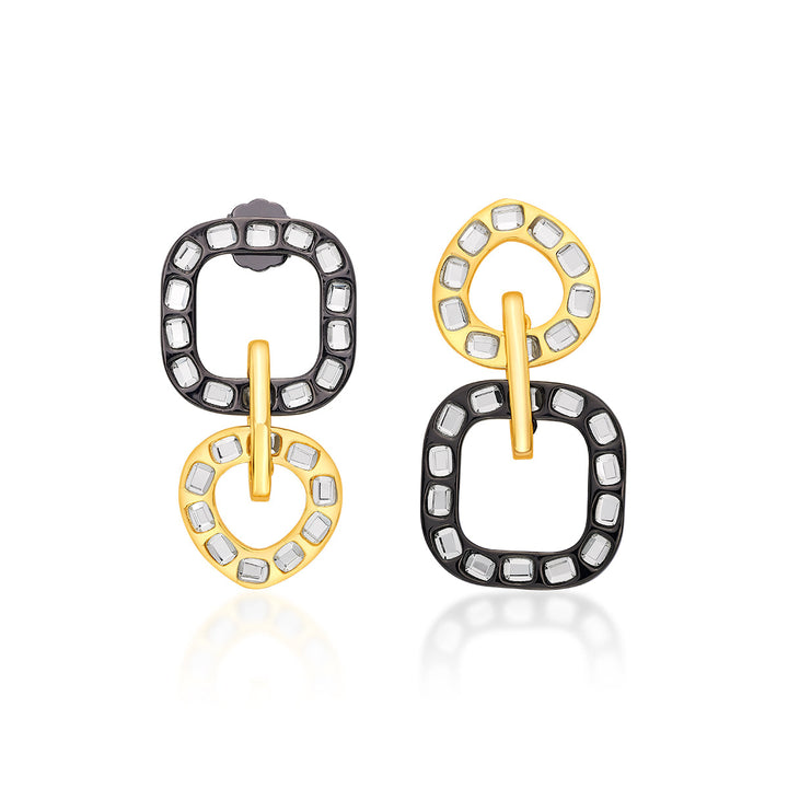 Stan Mismatched Earrings - Isharya | Modern Indian Jewelry