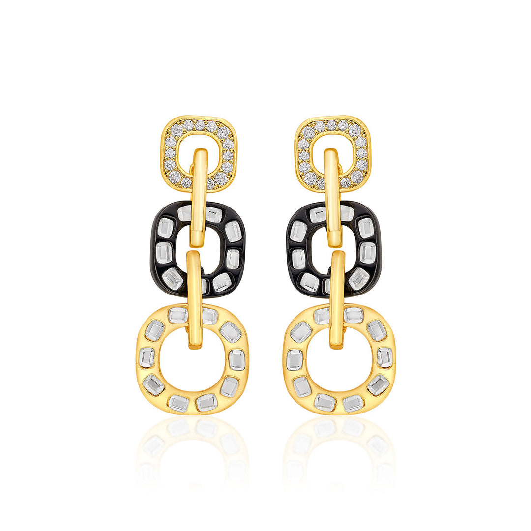 Stan Long Earrings - Isharya | Modern Indian Jewelry