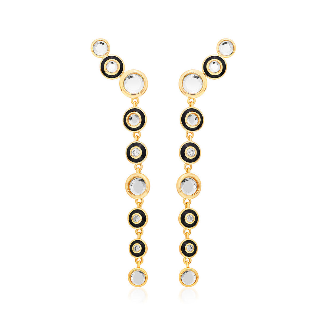 Savage Long Drop Earrings - Isharya | Modern Indian Jewelry