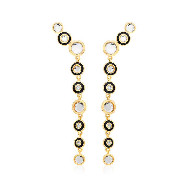 Savage Long Drop Earrings - Isharya | Modern Indian Jewelry