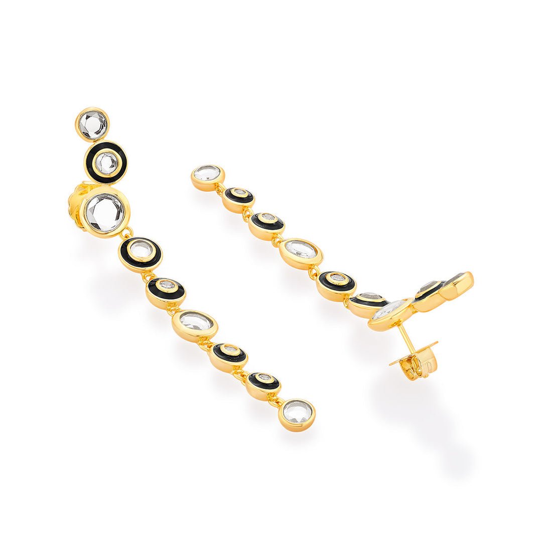 Savage Long Drop Earrings - Isharya | Modern Indian Jewelry