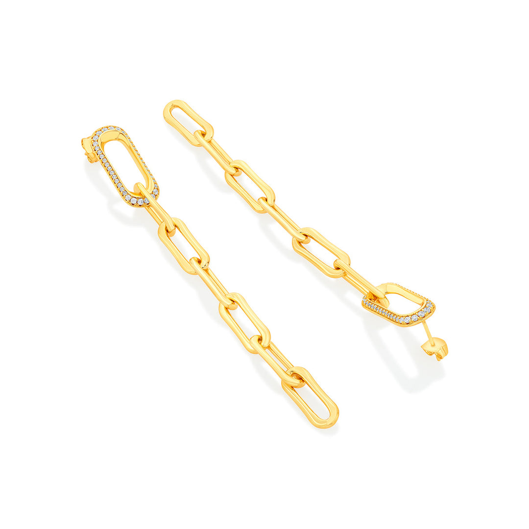 Line To Link Earrings - Isharya | Modern Indian Jewelry