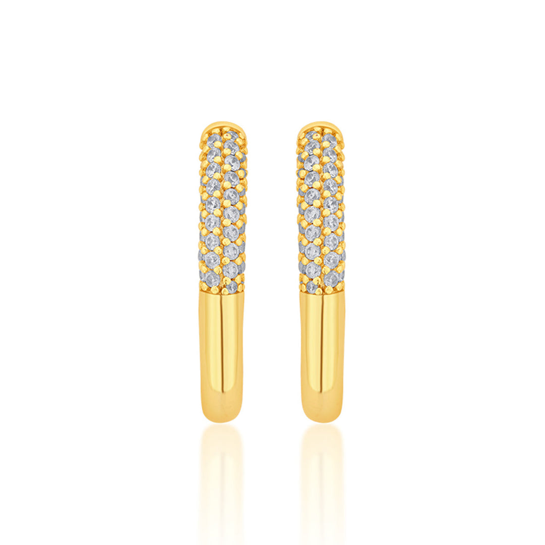 Sparkle Hoop Earrings - Isharya | Modern Indian Jewelry