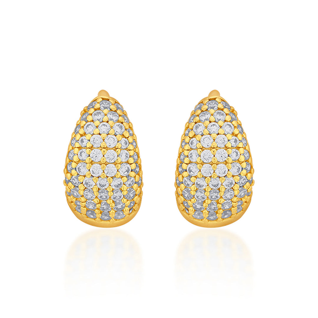 Sparkle Small Huggies Earrings - Isharya | Modern Indian Jewelry