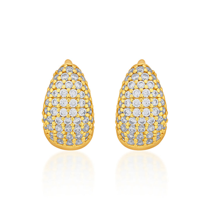 Sparkle Small Huggies Earrings - Isharya | Modern Indian Jewelry