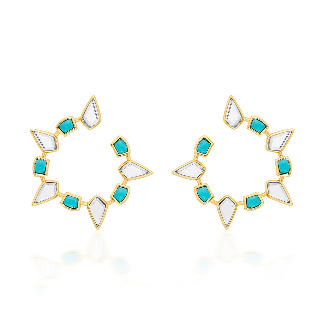 Glow Orange Peel Earrings