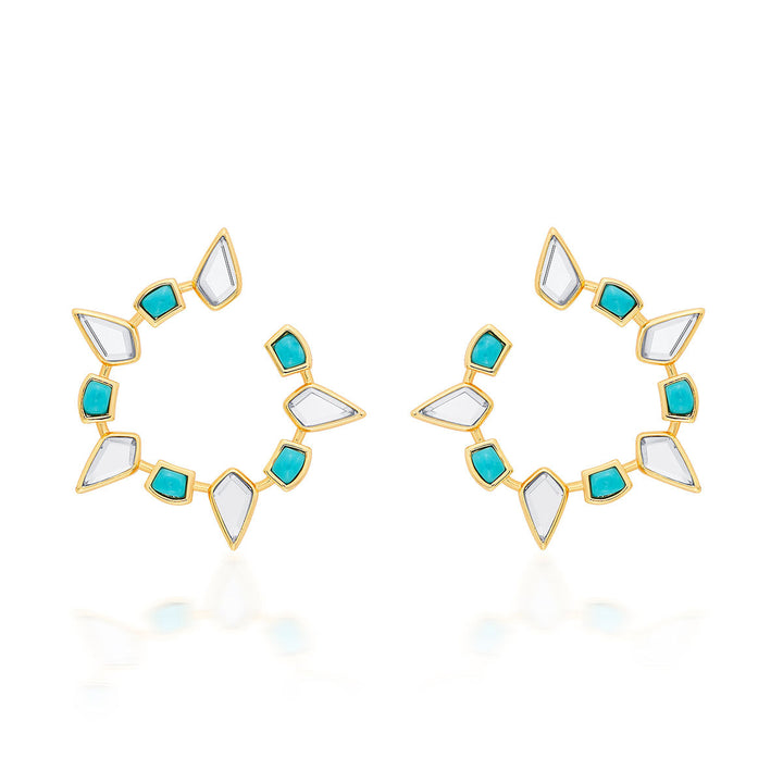 Glow Orange Peel Earrings