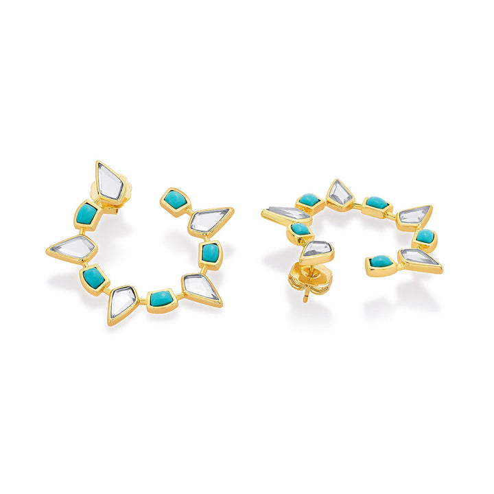 Glow Orange Peel Earrings