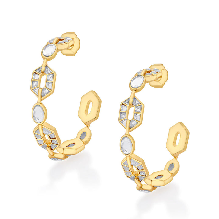 Glimmer Mirror Hoop Earrings