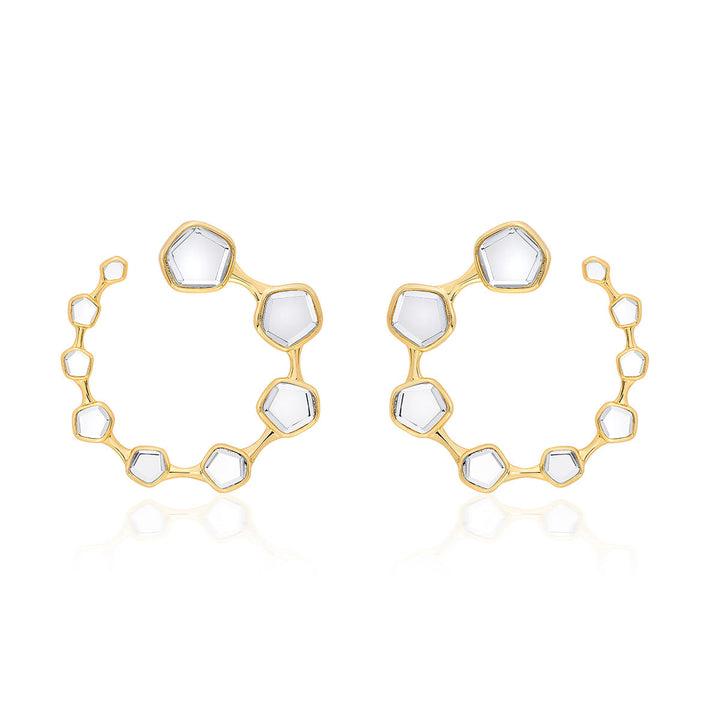 Glimmer Orange Peel Earrings