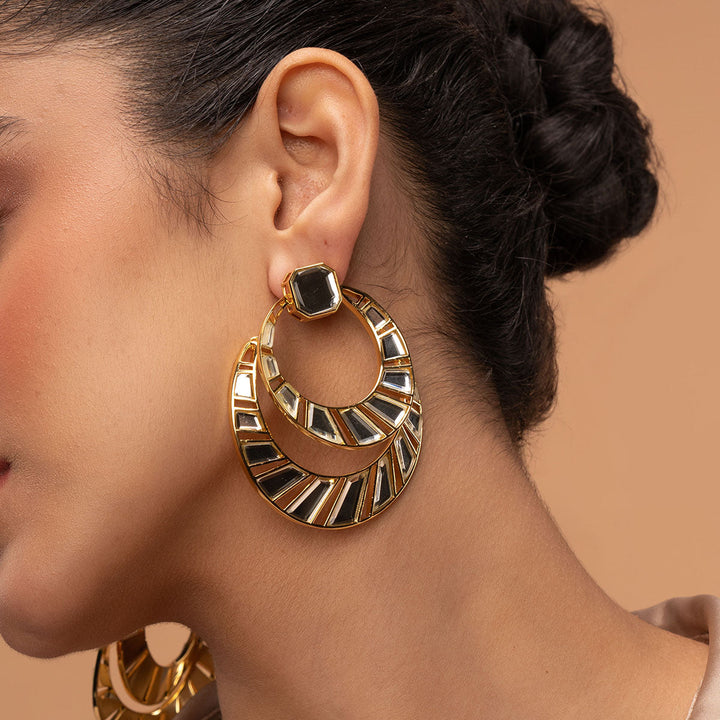 Fête Mirror Moon Bali Earrings