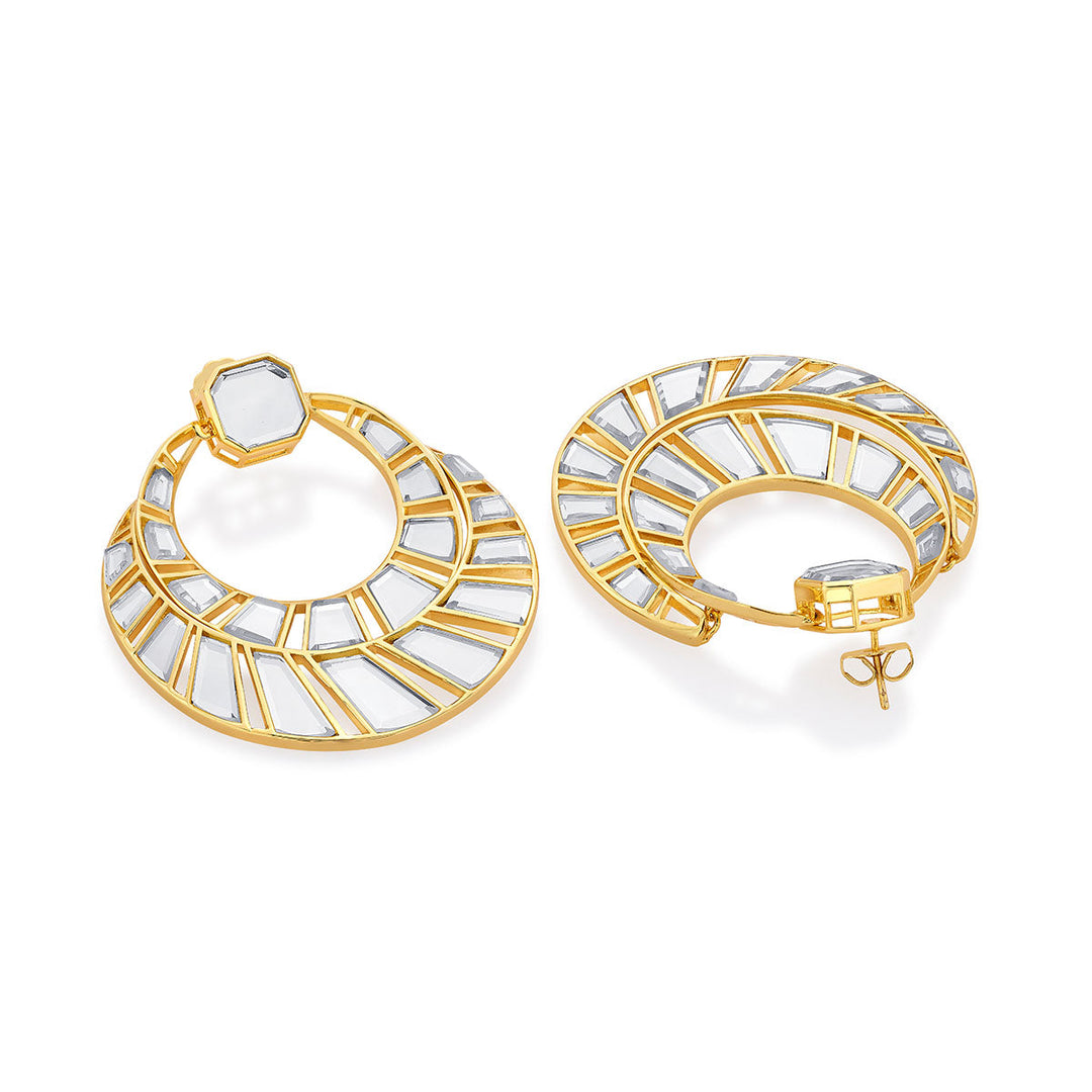 Fête Mirror Moon Bali Earrings