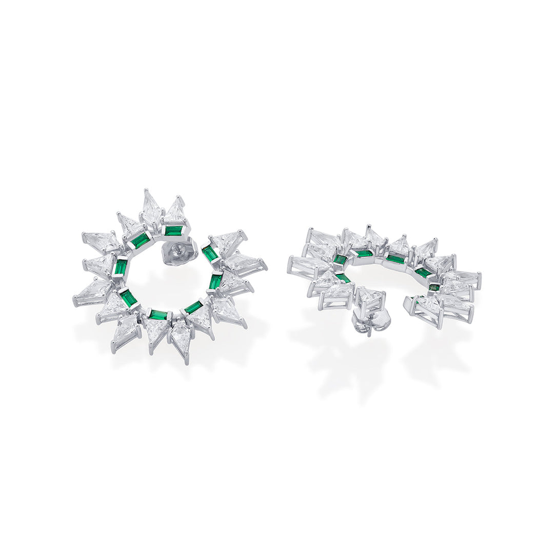 Provence 925 Silver Spike Earrings - Isharya | Modern Indian Jewelry
