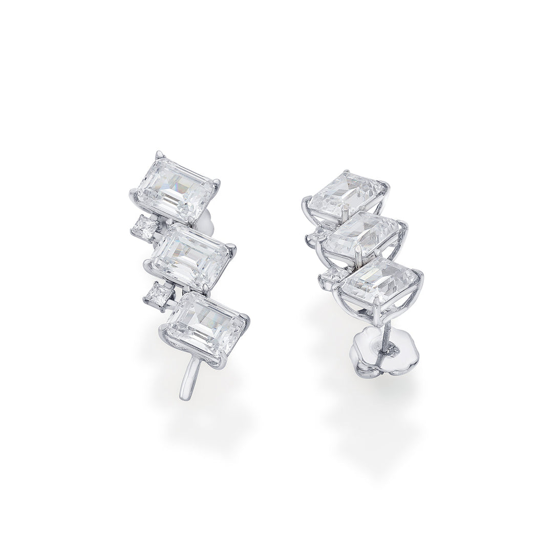 Kyoto 925 Silver Earrings - Isharya | Modern Indian Jewelry