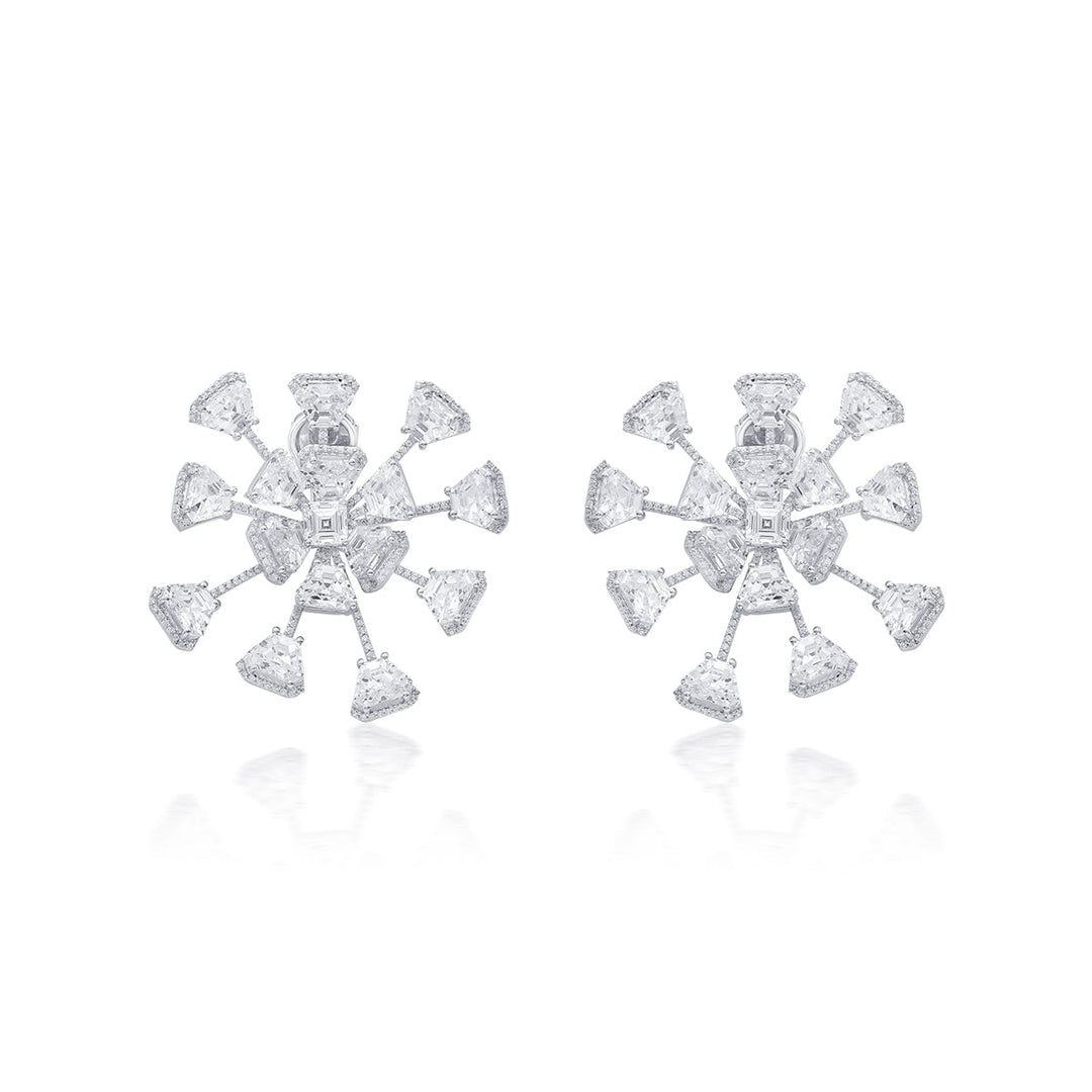 Bahamas 925 Silver Galaxy Earrings - Isharya | Modern Indian Jewelry