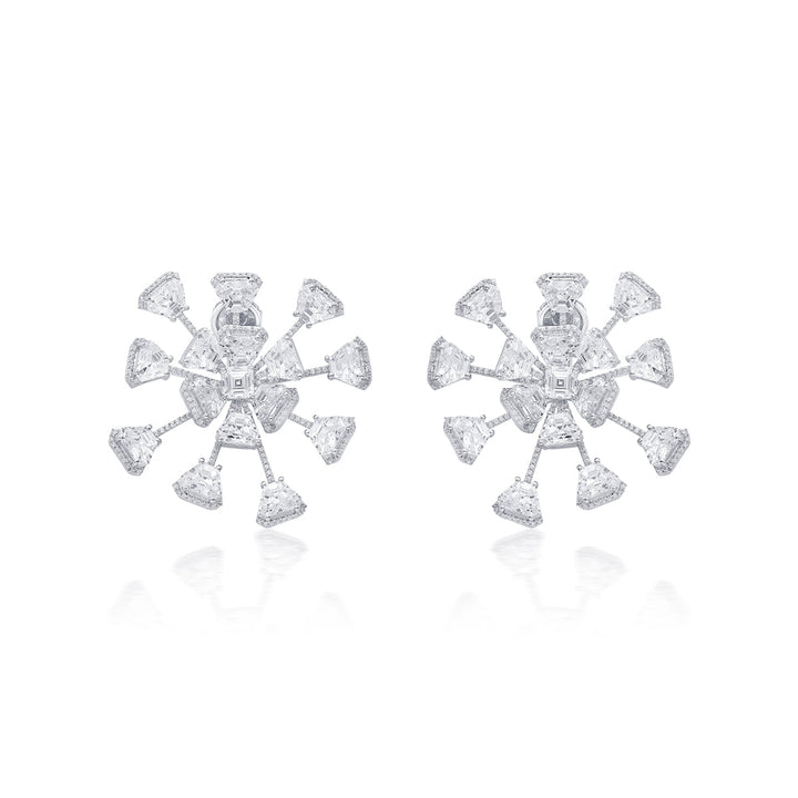 Bahamas 925 Silver Galaxy Earrings - Isharya | Modern Indian Jewelry