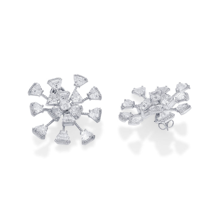 Bahamas 925 Silver Galaxy Earrings - Isharya | Modern Indian Jewelry