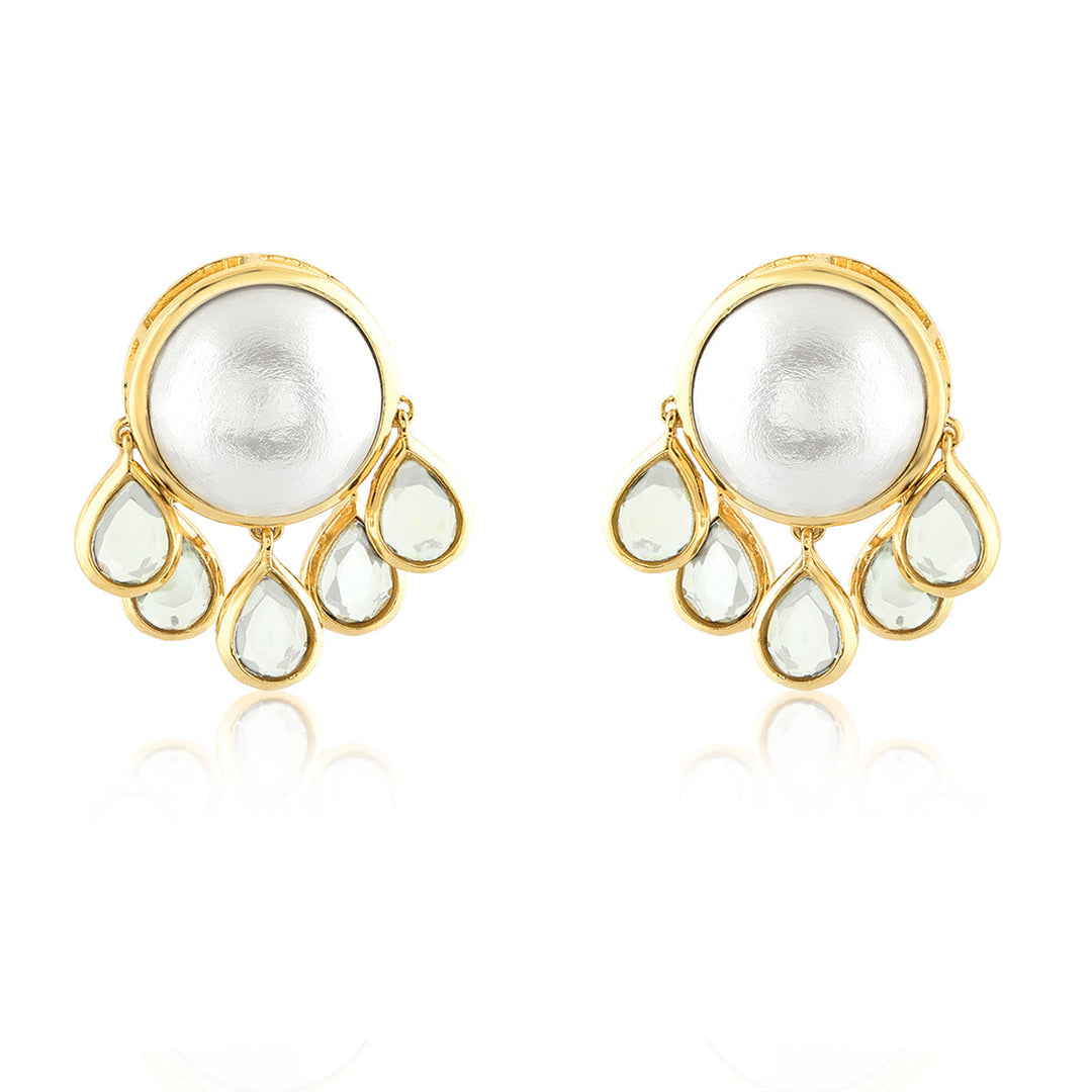 Pearl Chandbali Earrings