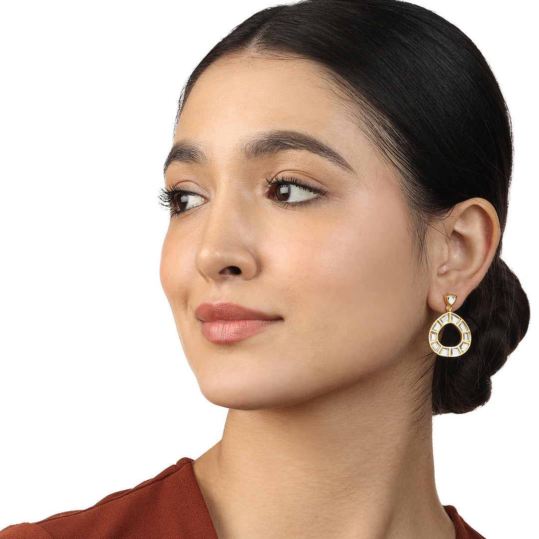 Lumen Statement Mirror Earrings