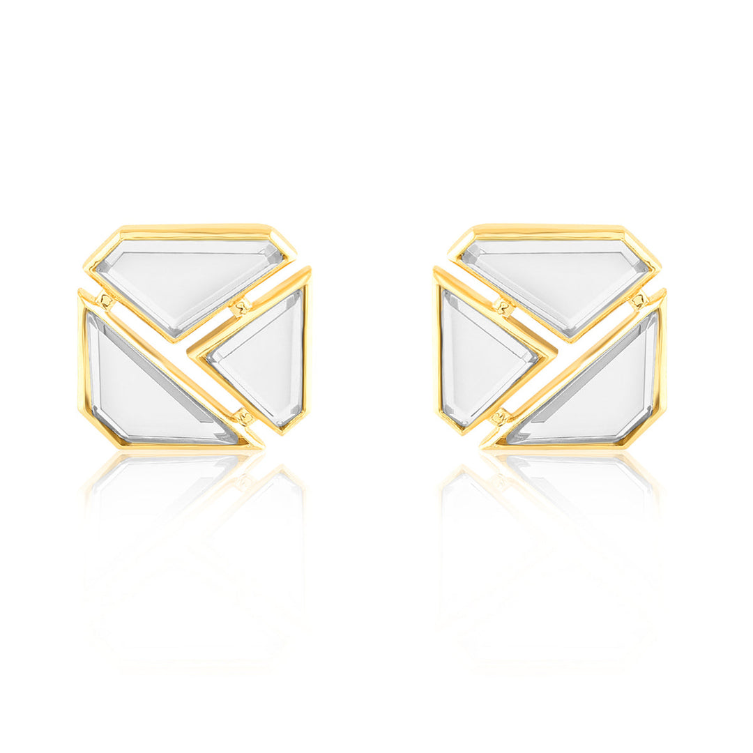 Lumen Trio Mirror Stud Earrings