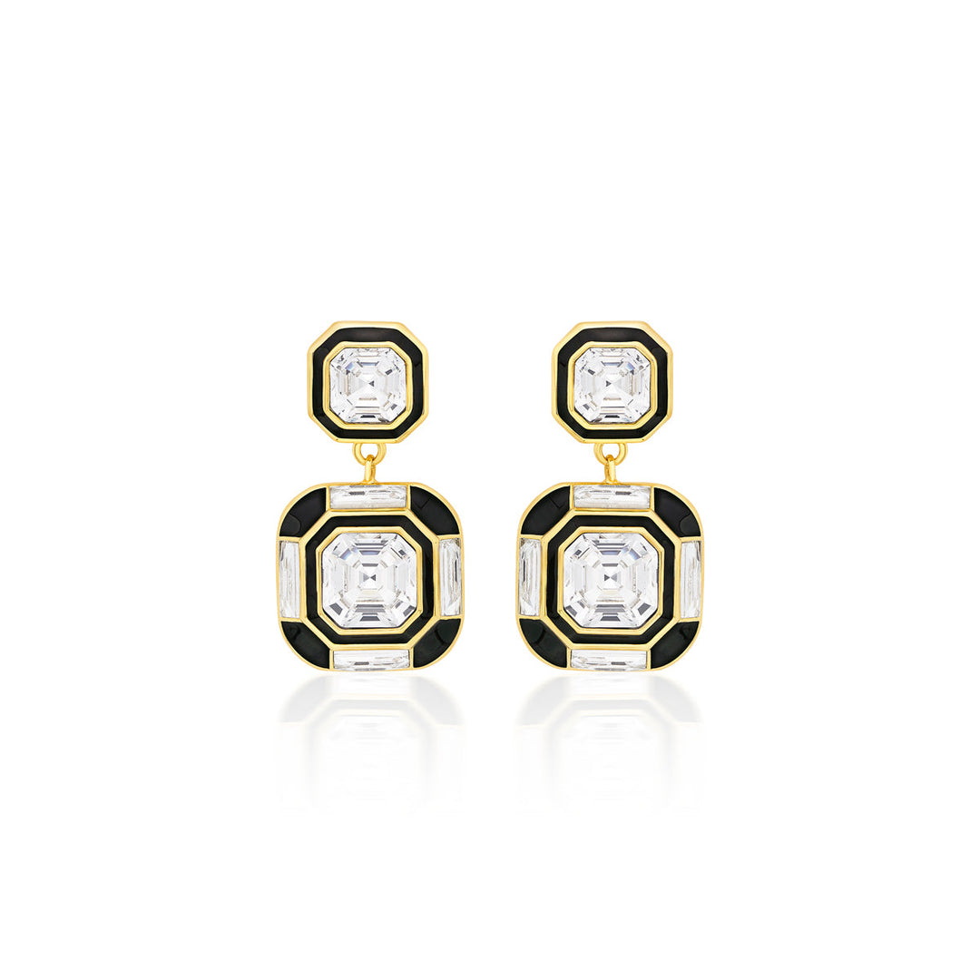 Optic Double Crystal Studs