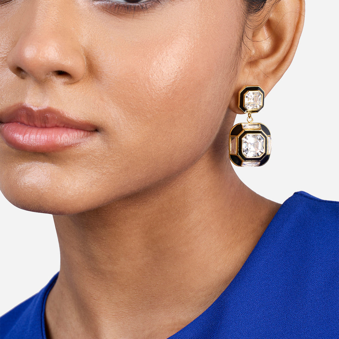 Optic Double Crystal Studs