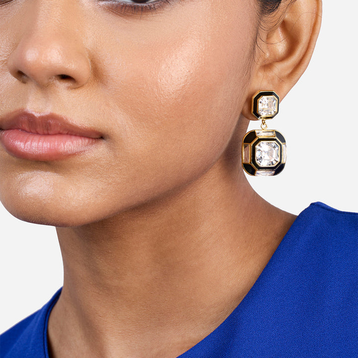 Optic Double Crystal Studs