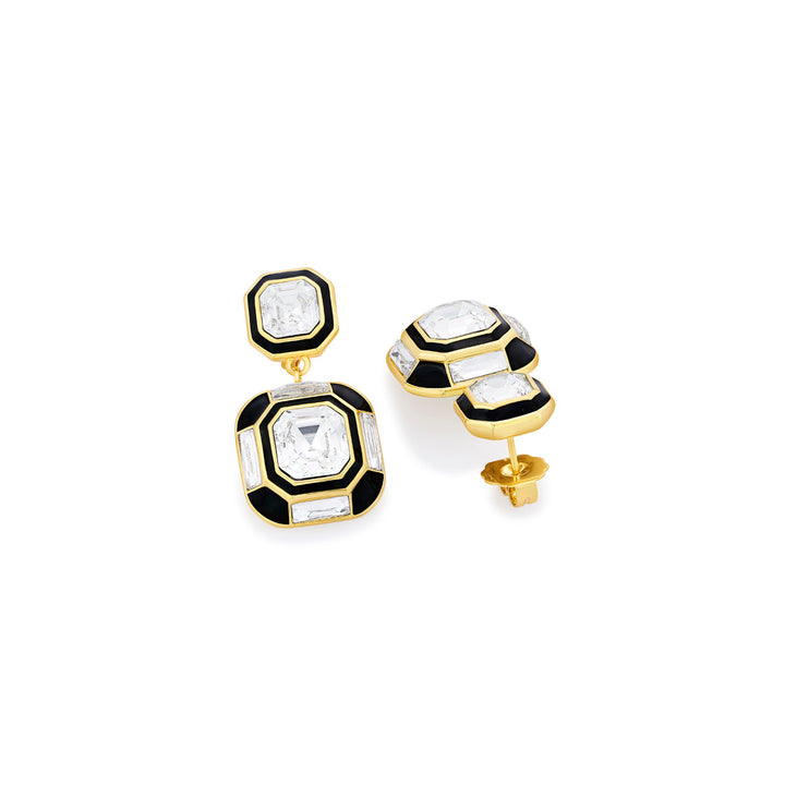 Optic Double Crystal Studs