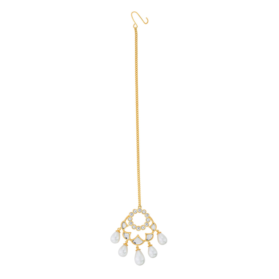 Amara Statement Pearl Maangtikka