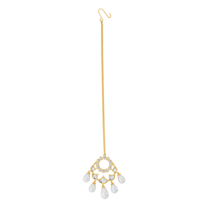 Amara Statement Pearl Maangtikka