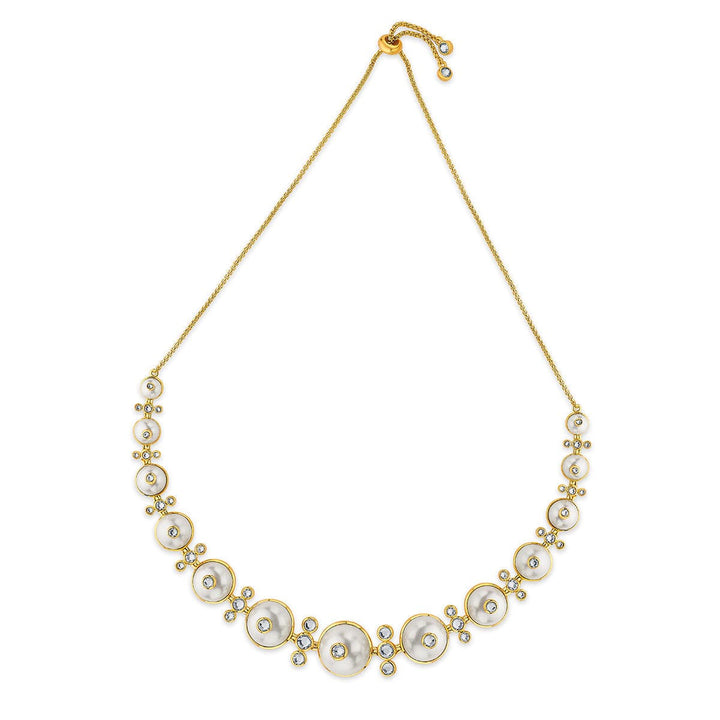 Raina Hydro Emerald & CZ Choker - Isharya | Modern Indian Jewelry