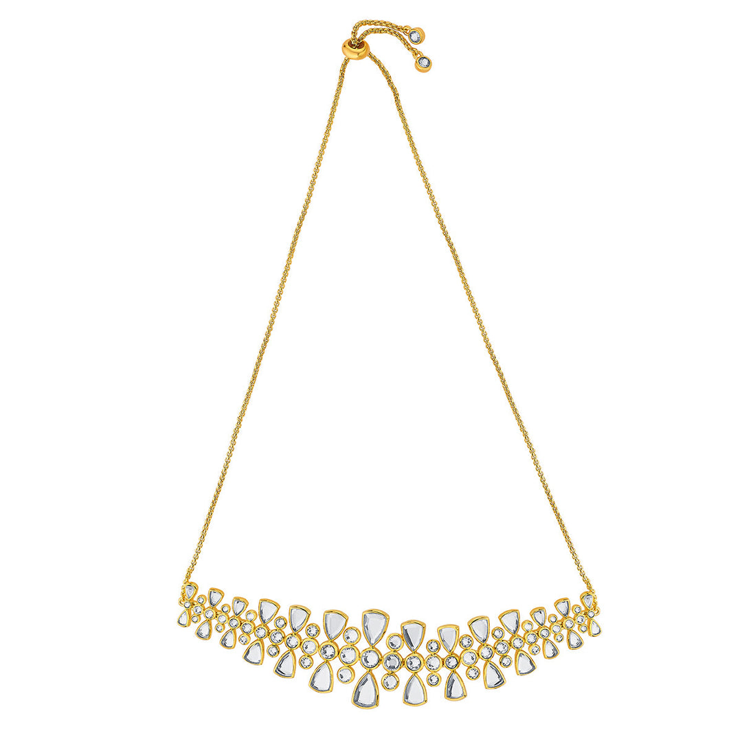 Jugni Dazzling Mirror & CZ Choker - Isharya | Modern Indian Jewelry