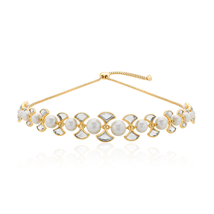 Amara Mirror Pearl Necklace - Isharya | Modern Indian Jewelry
