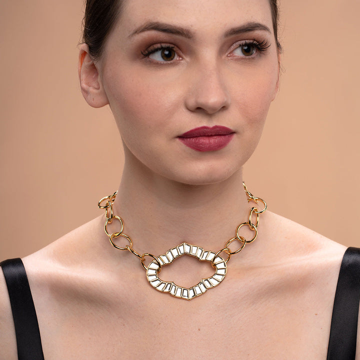 Maltilda Statement Chain Necklace - Isharya | Modern Indian Jewelry