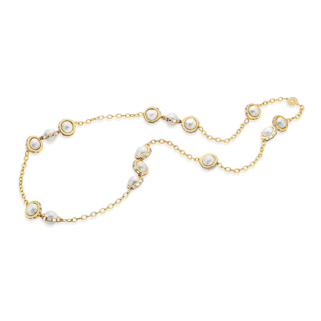 Amara Dainty Pearl Necklace - Isharya | Modern Indian Jewelry