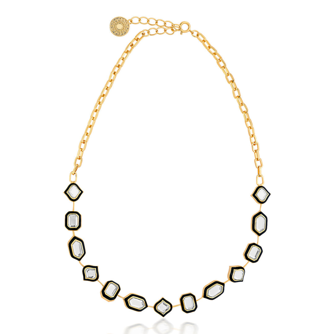 Amina Mirror Necklace - Isharya | Modern Indian Jewelry