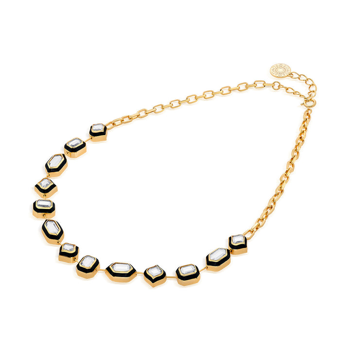 Amina Mirror Necklace - Isharya | Modern Indian Jewelry