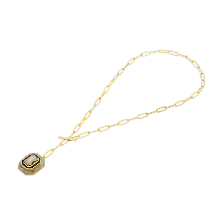 Bougie Infinity Cut Crystal Y-Necklace - Isharya | Modern Indian Jewelry