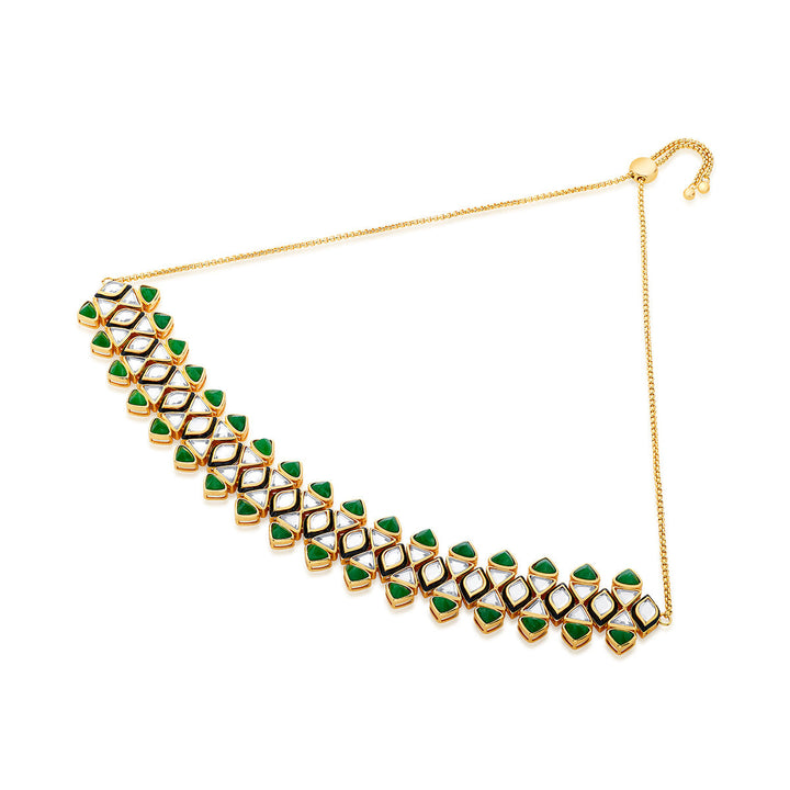 Begum Haute Evergreen Mughal Choker - Isharya | Modern Indian Jewelry