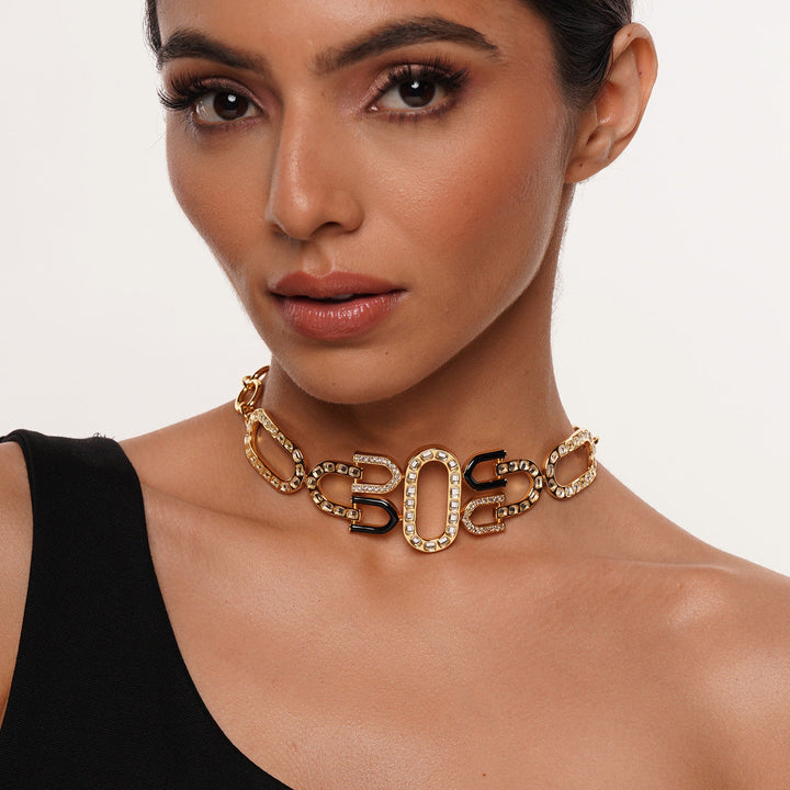 Just Jamiti Statement Link Choker - Isharya | Modern Indian Jewelry